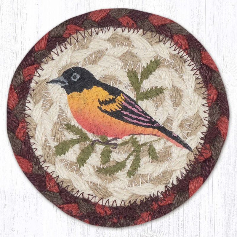  IC-417 Oriole Printed Coaster 5"x5"