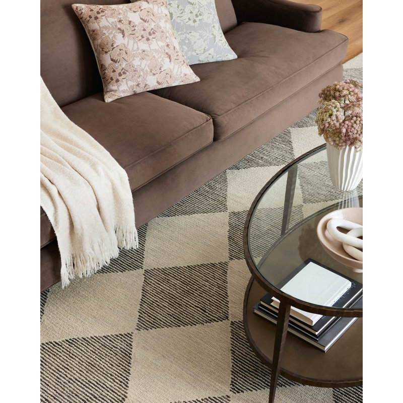 Chris Loves Julia x Loloi Francis Wool Rug Beige/Charcoal