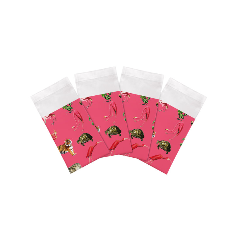 Exotix Cotton Sateen Dinner Napkins, Cherry