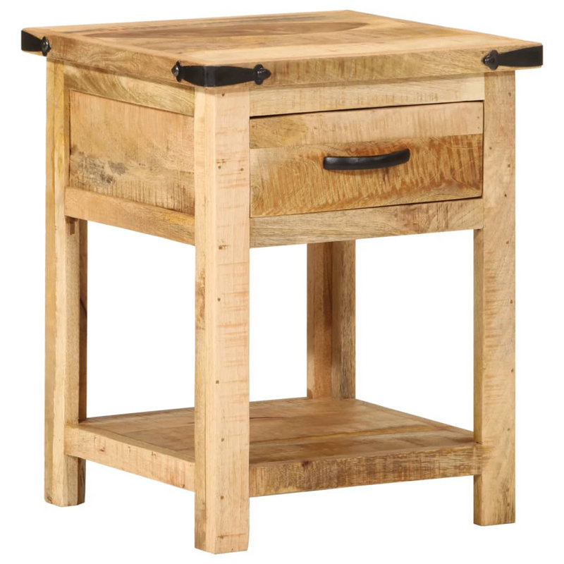 Houten 40cm W Solid Wood Bedside Table