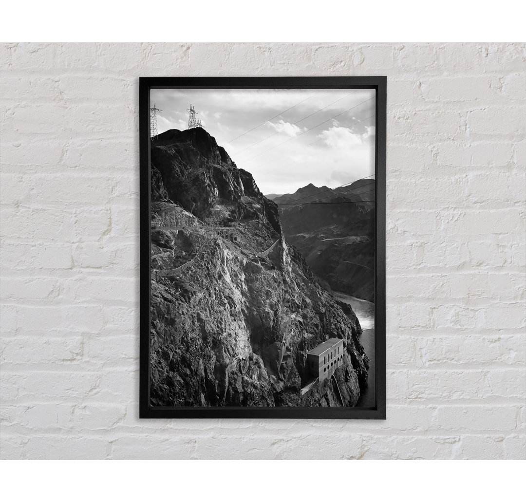 Cliffs Above Boulder Dam von Ansel Adams - Einzelbildrahmen Kunstdrucke auf Leinwand