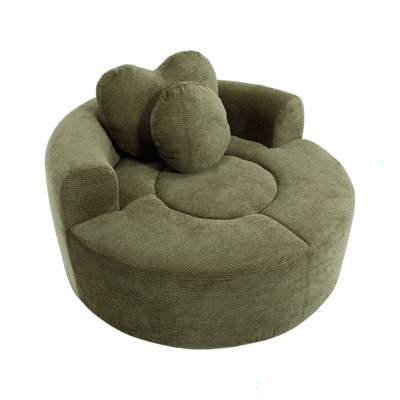 Convertible Sofa Bed with Waffle Fabric, Memory Foam Cushion, Heart-Shaped Pillow and Removable Back Cushion, No Assembly Sleeper Sofa for Living Room Apartment Office