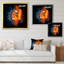 Fire Fire Football Ball - Peinture-714332800-714332805
