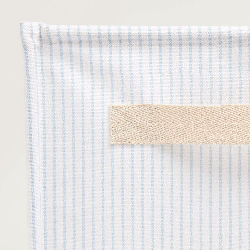 Great Little Trading Co. Cotton Canvas Toy Organiser, Blue