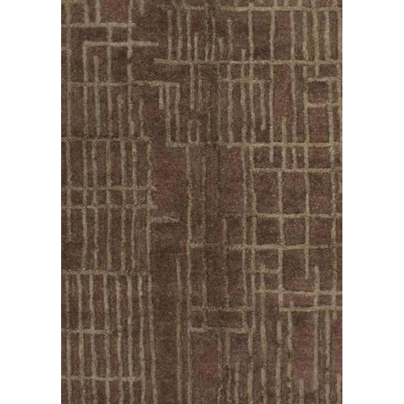 Abstract Area Rug in Brown