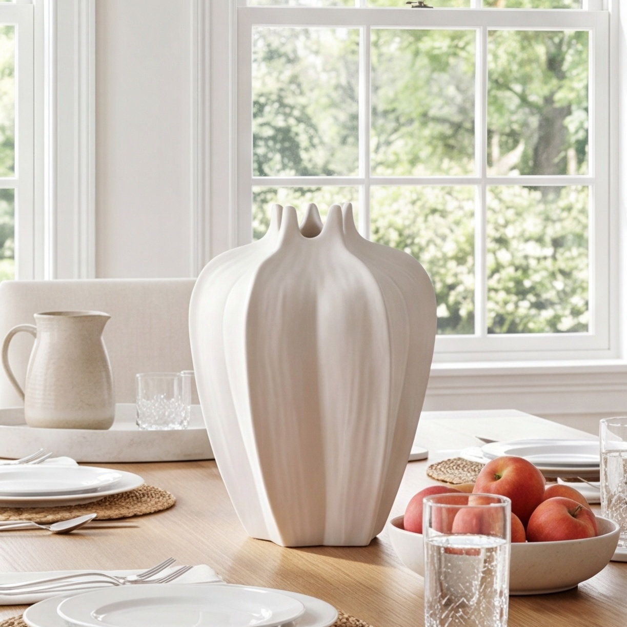 Star Fruit Table Vase, 7" H x 5" W x 5" D