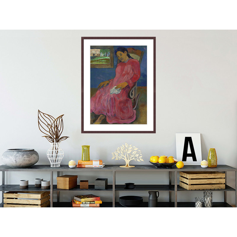 FaATHUMA (Mélancolique) par Paul Gauguin - Estampe numérique encadrée, H 41,5 po x l 32,03 po