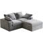 Canapé modulaire modulaire à 3 places, canapé-lit gris confortable pour le salon, canapé avec style minimaliste moderne utilisant une éponge à haute densité 33d-1332935859