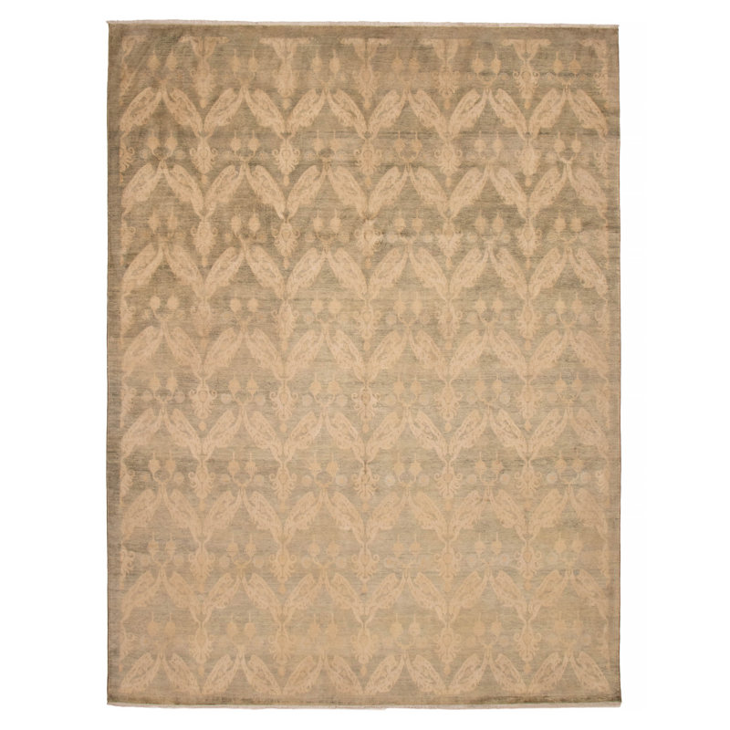 Tapis olive Heritage 8 pi 11 po x 11 pi 9 po