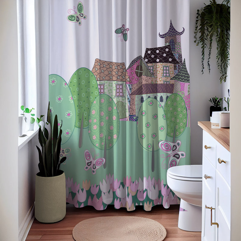 Bethsheba Shower Curtain, 83" H x 70" W