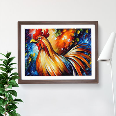 XH1022-7545X Rooster Vol.3 Abstract - Single Picture Frame Painting