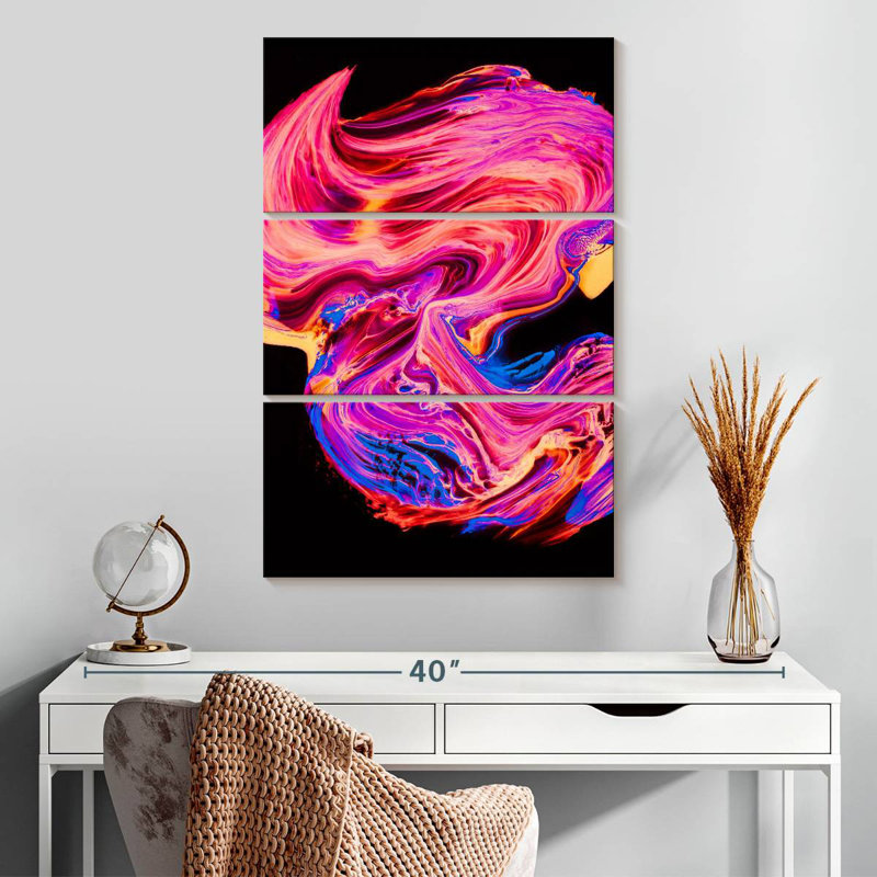 Peinture abstraite Avery, H 32 po x l 20 po