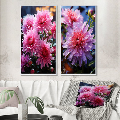 Ensemble de salon rose Mums Elegance In Forest I - Mums