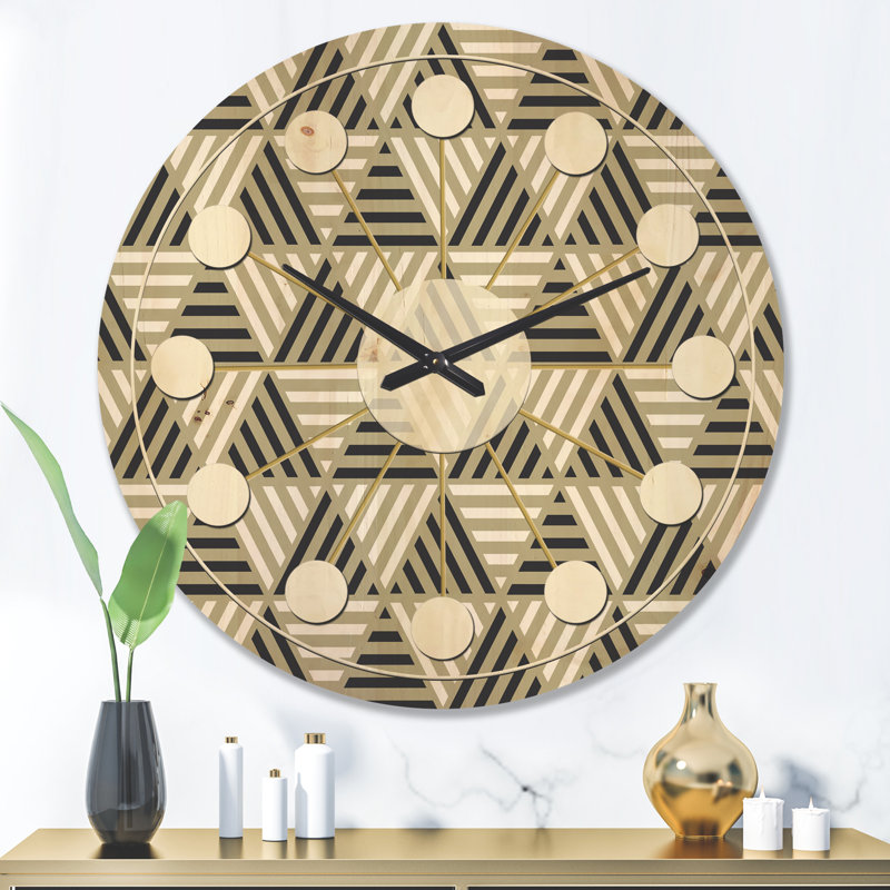 Solid Wood Wall Clock, Large