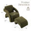 Fauteuil rembourré avec repose-pieds-203765697