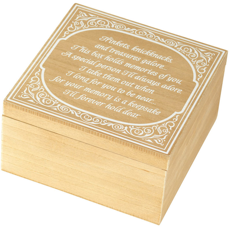 Manufactured Wood Memory Box