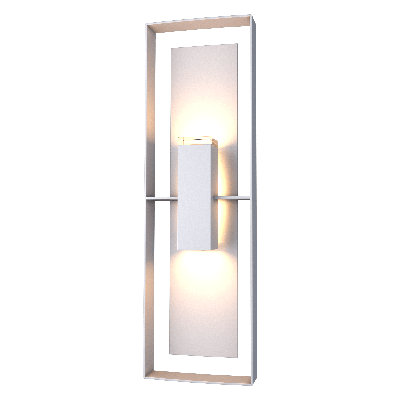 Shadow Box Flush Mount Outdoor Wall Sconce