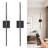Rechargeable Wall Sconce, Modern Wireless Wall Lights with Remote, 28.35Inch Dimmable Home Decor Lights for Bedroom, Living Room, Hallway (Black/Square)-1132887656
