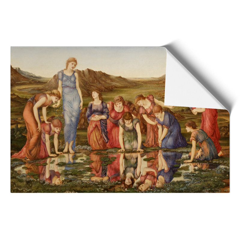 The Mirror Of Venus by Edward Burne-Jones - No Frame Painting, 21cm H x 30cm W x 0.1cm D