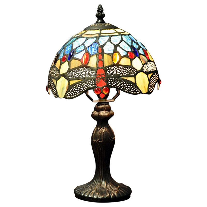 Hazelden Metal Table Lamp, Blue/Yellow