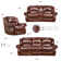 Additri 3 Piece Indoor Furniture Set with Deep Seating Double Reclining Sofa, Console Loveseat, and Rocker Recliner