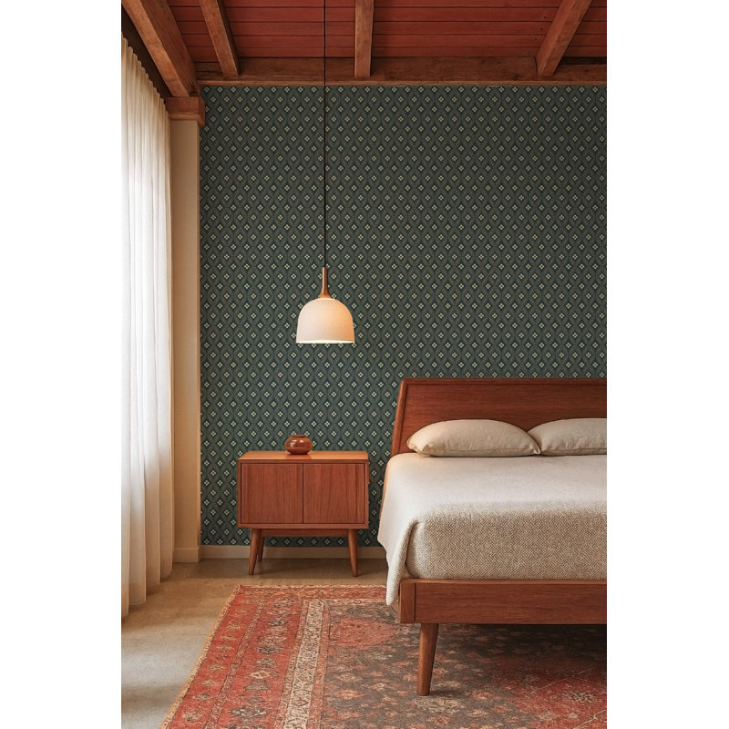 Stone Lace - Wallpaper, Warm Black, Self-adhesive, Vinyl