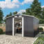 Asean 8ft. W x 10ft. D Metal Apex Tool Shed-1806444277