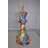 Giant Checkmate King Graffiti Resin Statue, LaGrange Modern Art Decor for Home/Office, 6"Lx6"W x19"H