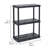 Gracious Living Knect A Shelf Light Fixed Storage 3 Shelf Shelving Unit (2 Pack)