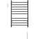 Ancona Novara Dual 10-Bar Wall Mount Towel Warmer in Matte Black with Countdown Timer