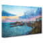 Tenby Harbour In Pembrokeshire Wales Painting - Wrapped Canvas-56660391