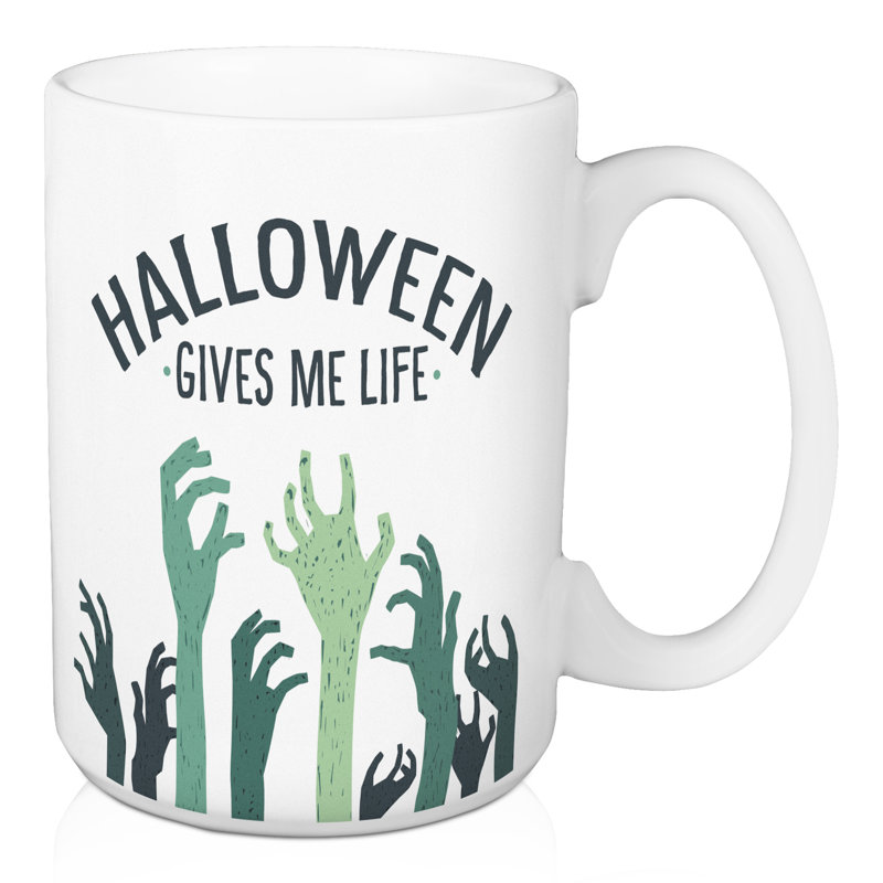 Grande tasse à café 15 onces halloween me donne vie Barnett