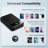  Portable Magnetic Power Bank 10000mAh, Wireless Portable Charger，LED Digital Display Screen, 20W Fast Charging, Black