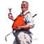 Reproduction sur toile tendue, "Golf trophy" par George Bréhm-15060827
