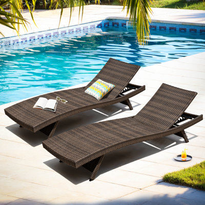Méridienne de piscine et chaise longue d'extérieur Katalina 