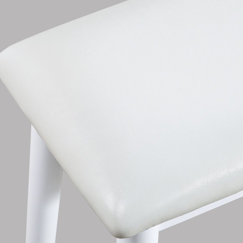 Ensemble de coiffeuse 3 pièces avec miroir à DEL, tabouret rembourré, 2 tiroirs, blanc