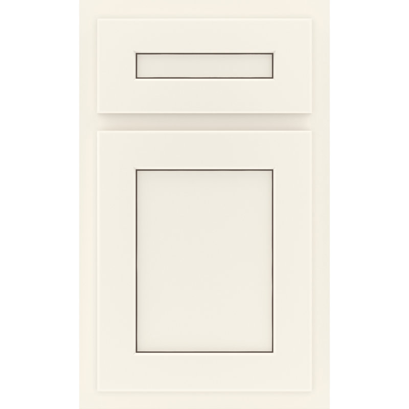 Dwelling Claredon Door Sample, Maple, Chalk w/Stone Glaze