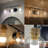 Annie Black and Gold Bathroom Dimmable Vanity Light Clear Seeded Glass Shade-513628605