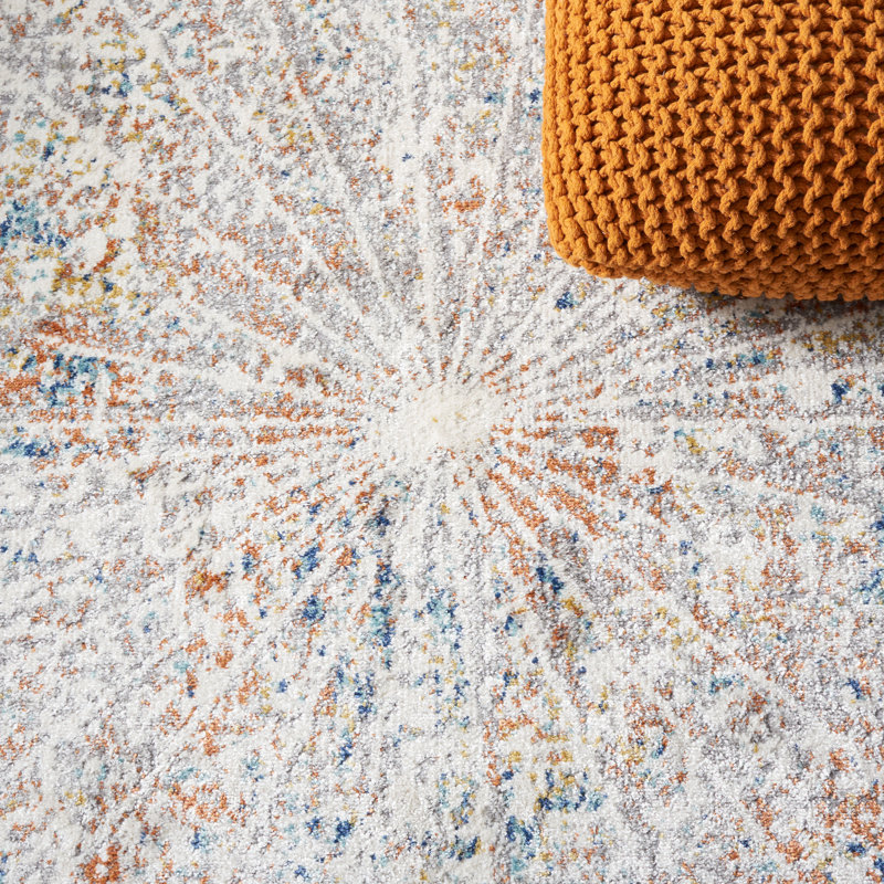 Aston Performance Abstract Rug, Round 6'7"