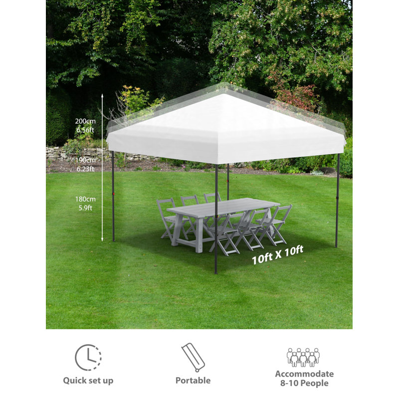 Abri de jardin 10 x 10 pop up, White