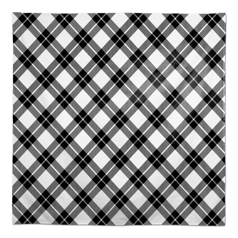 Nappe à carreaux Abdul-Hafiz, Noir