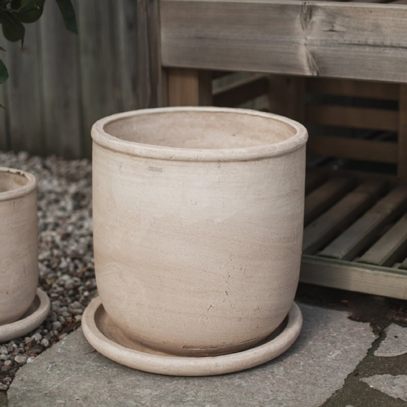 Terra Pot Large - Sable, H 14,17 po x l 12,99 po x P 12,99 po