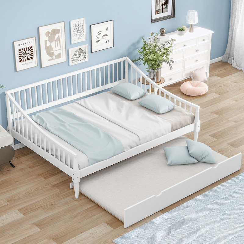 Solid Wood Full Size Daybed, White, Full Incorrect join