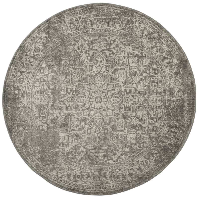Annette Abstract Rug, Round 6'7"