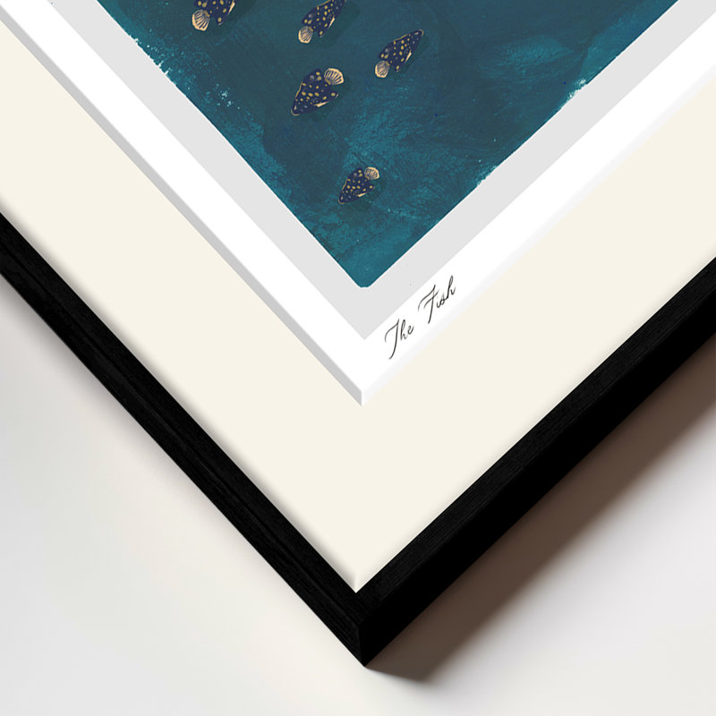 The Fish, 36" H x  48" W, Black