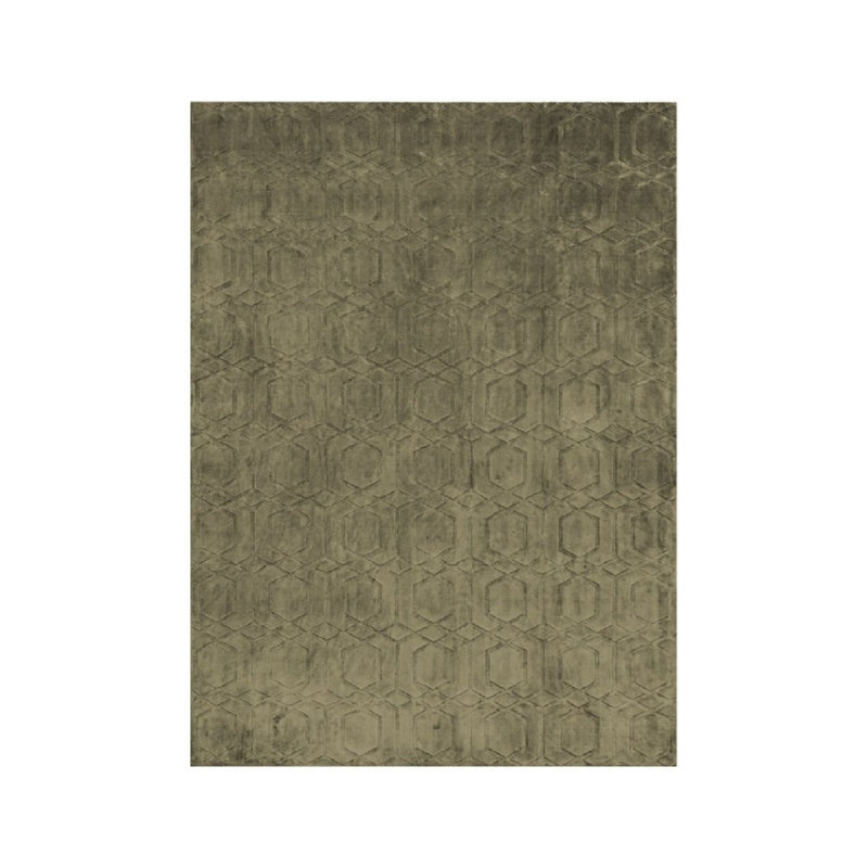 Geometric Area Rug in Green