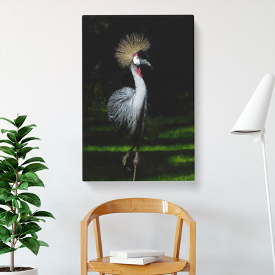 Crane Bird - Wrapped Canvas