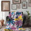 Pink Palm Shores - Couverture sherpa de qualité supérieure 1 pièce-1713135955
