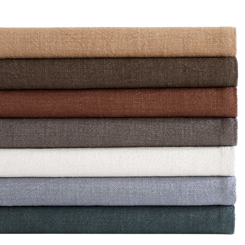 Evelyn Linen Iron Hand-Woven Throw Blanket by Marie Flanigan