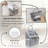 Set Of 2 Small Wall Organizers, Linen Door Hanging Storage Baskets With Pockets And Hooks-701481676